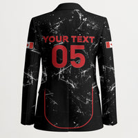 Custom Canada Football 2026 Blazer Go Les Rouges