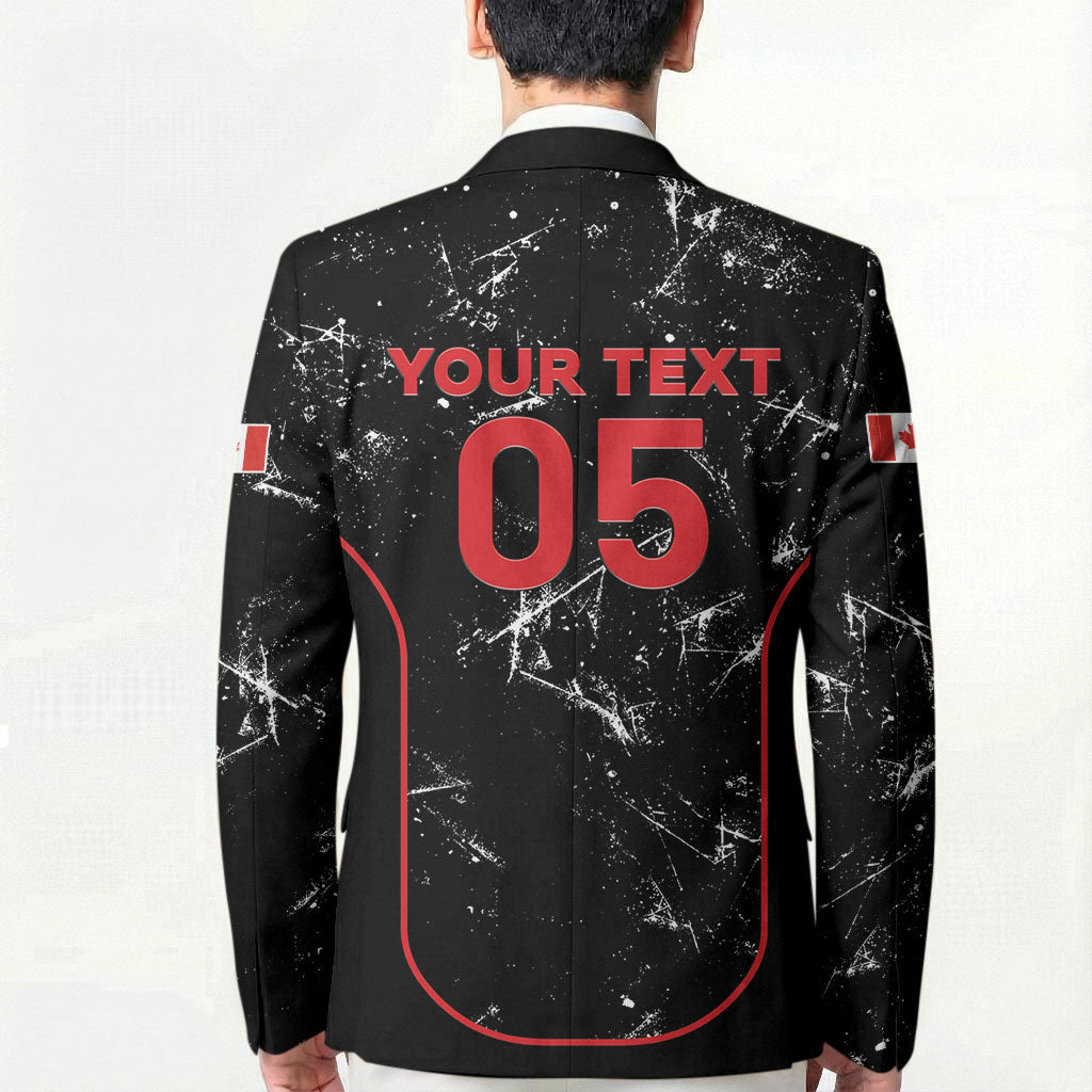 Custom Canada Football 2026 Blazer Go Les Rouges
