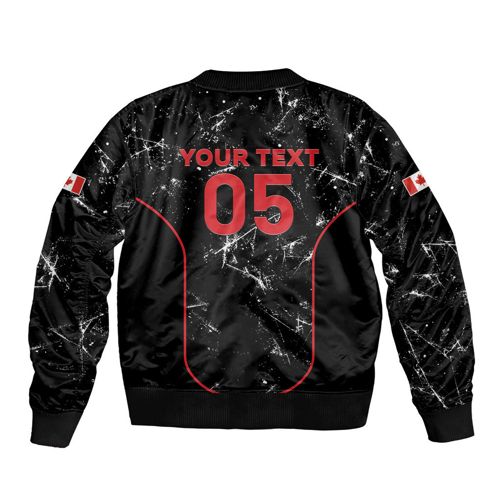 Custom Canada Football 2026 Bomber Jacket Go Les Rouges