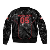 Custom Canada Football 2026 Bomber Jacket Go Les Rouges