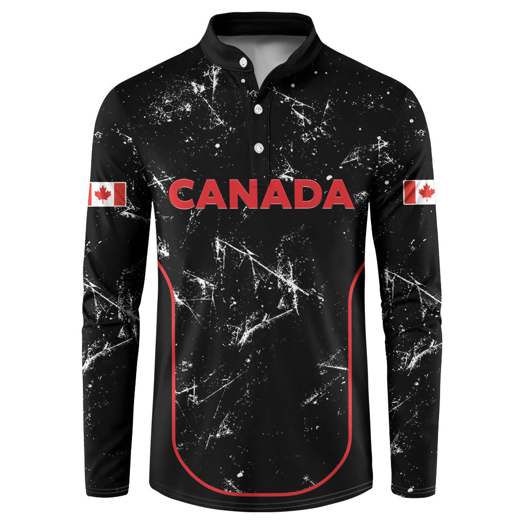 Custom Canada Football 2026 Button Sweatshirt Go Les Rouges