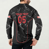 Custom Canada Football 2026 Button Sweatshirt Go Les Rouges