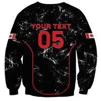 Custom Canada Football 2026 Sweatshirt Go Les Rouges