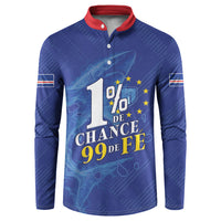 Custom Cape Verde Football Button Sweatshirt Blue Sharks Still Undefeated