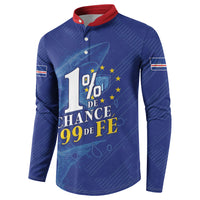 Custom Cape Verde Football Button Sweatshirt Blue Sharks Still Undefeated