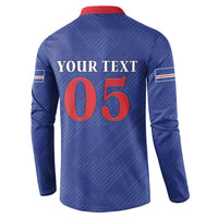 Custom Cape Verde Football Button Sweatshirt Blue Sharks Still Undefeated