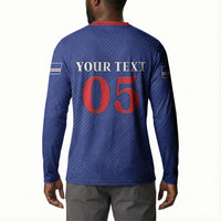 Custom Cape Verde Football Button Sweatshirt Blue Sharks Still Undefeated