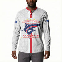 Custom Cabo Verde Button Sweatshirt Blue Sharks Fear No Giants