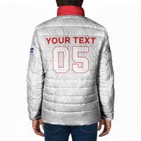 Custom Cabo Verde Padded Jacket Blue Sharks Fear No Giants