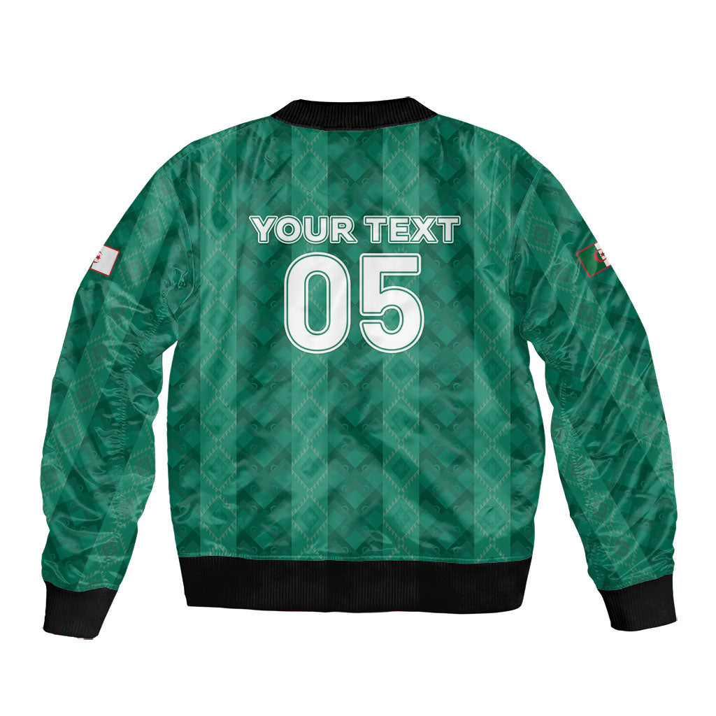 Custom Algeria Football 2026 Bomber Jacket Algerian Geometric Patterns