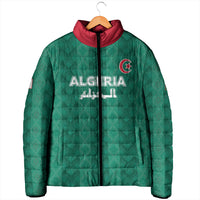 Custom Algeria Football 2026 Padded Jacket Algerian Geometric Patterns