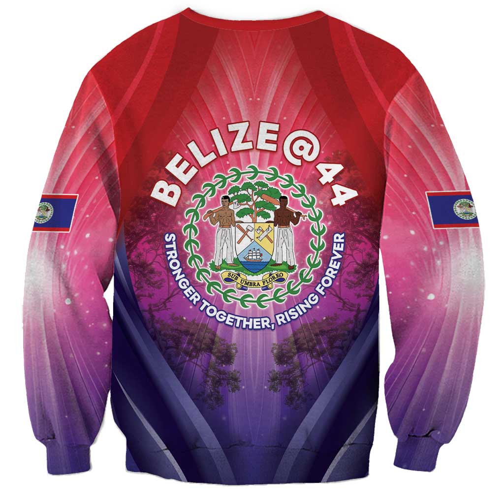Belize 44th Independence Anniversary Sweatshirt Stronger Together Rising Forever - Wonder Print Shop