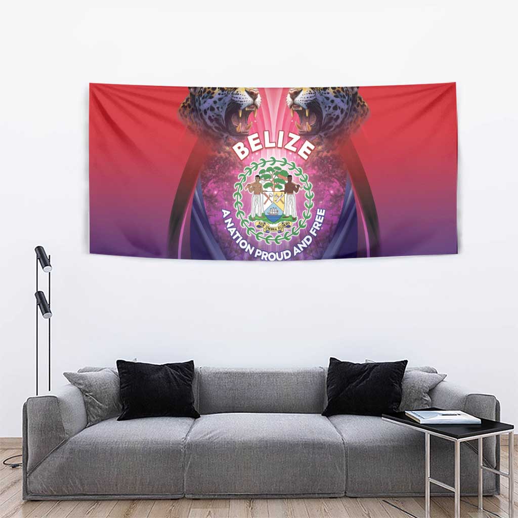 Belize 44th Independence Anniversary Tapestry Stronger Together Rising Forever - Wonder Print Shop