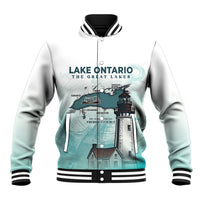 Canada The Great Lakes Baseball Jacket Lake Ontario Forever