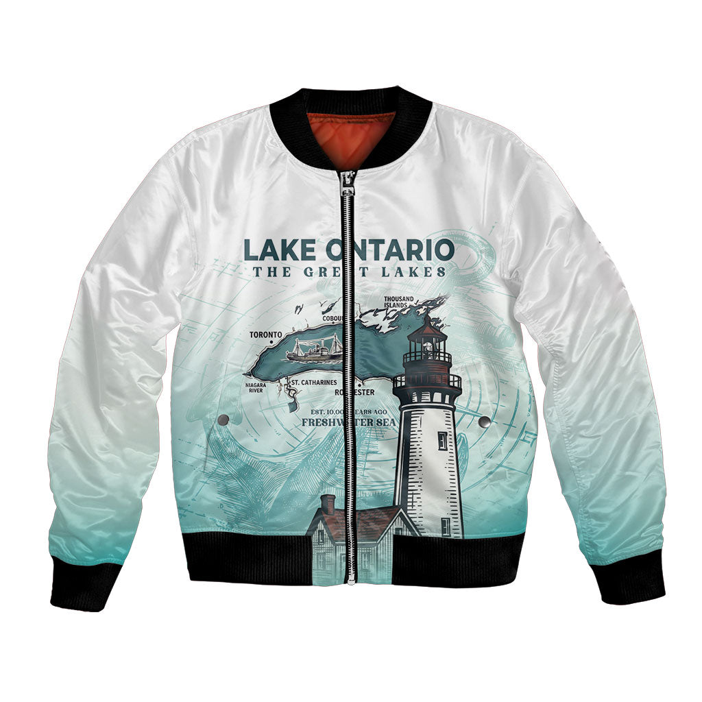 Canada The Great Lakes Bomber Jacket Lake Ontario Forever
