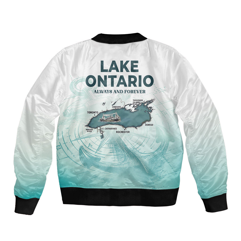 Canada The Great Lakes Bomber Jacket Lake Ontario Forever