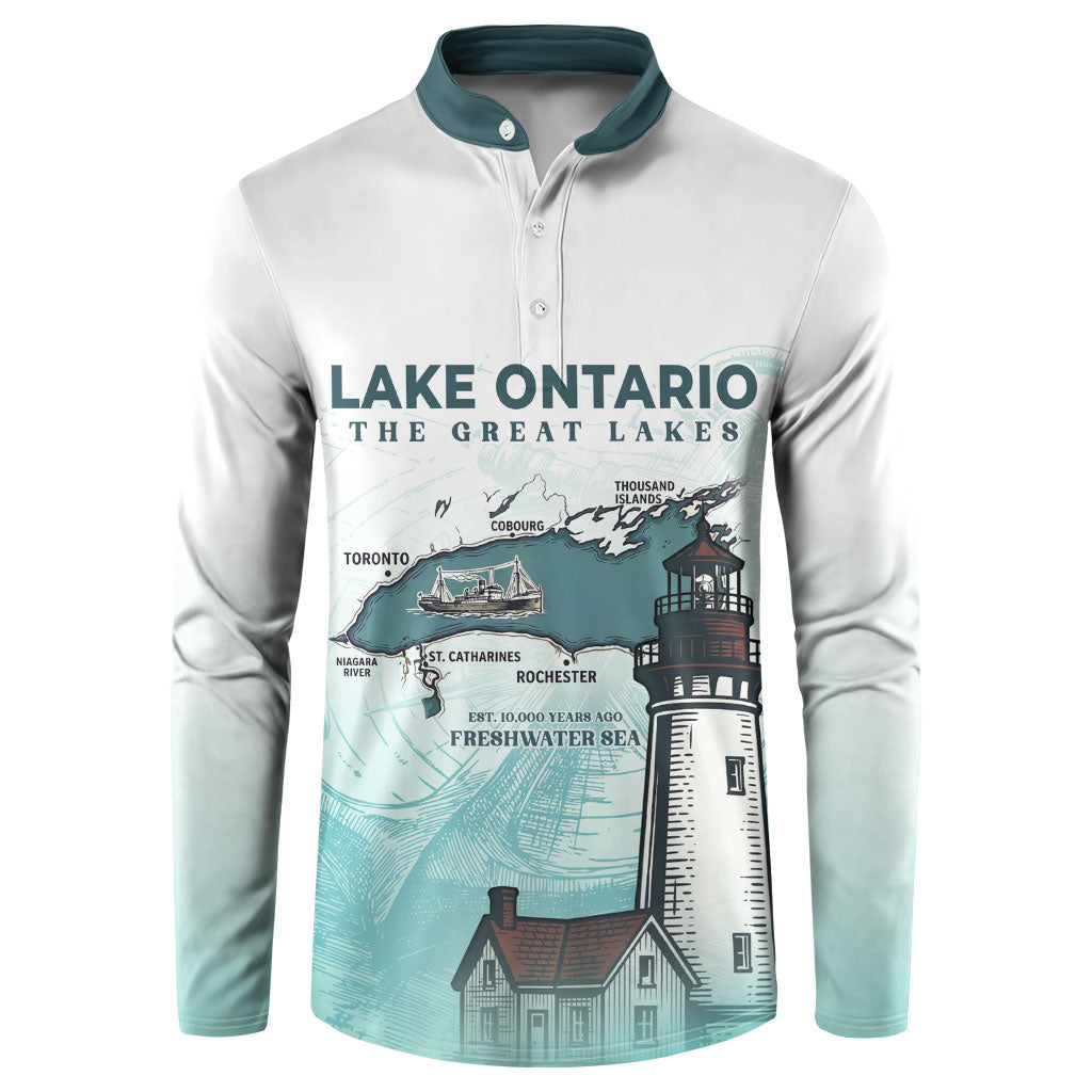 Canada The Great Lakes Button Sweatshirt Lake Ontario Forever