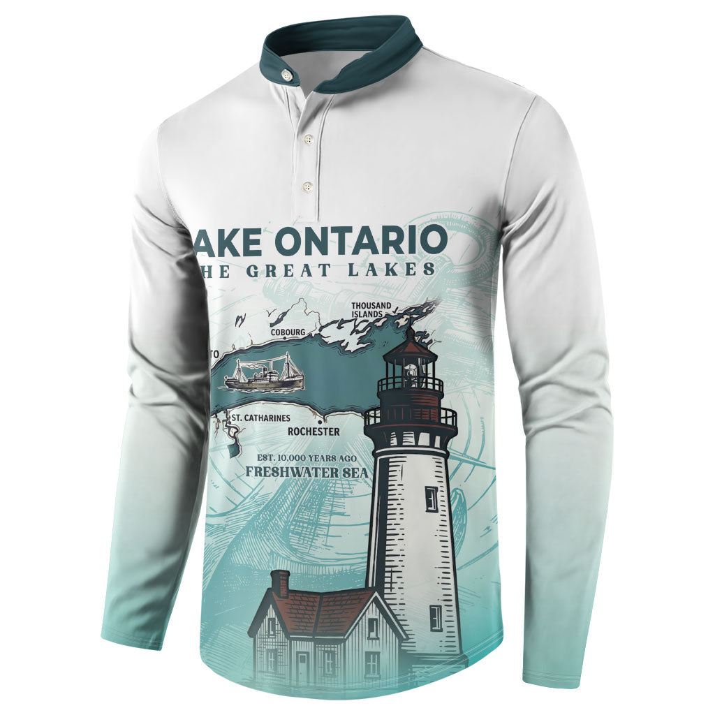 Canada The Great Lakes Button Sweatshirt Lake Ontario Forever