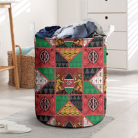Kenya Christmas Laundry Basket Patchwork Style