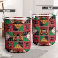 Kenya Christmas Laundry Basket Patchwork Style
