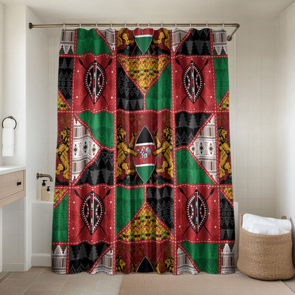 Kenya Christmas Bathroom Set Patchwork Style