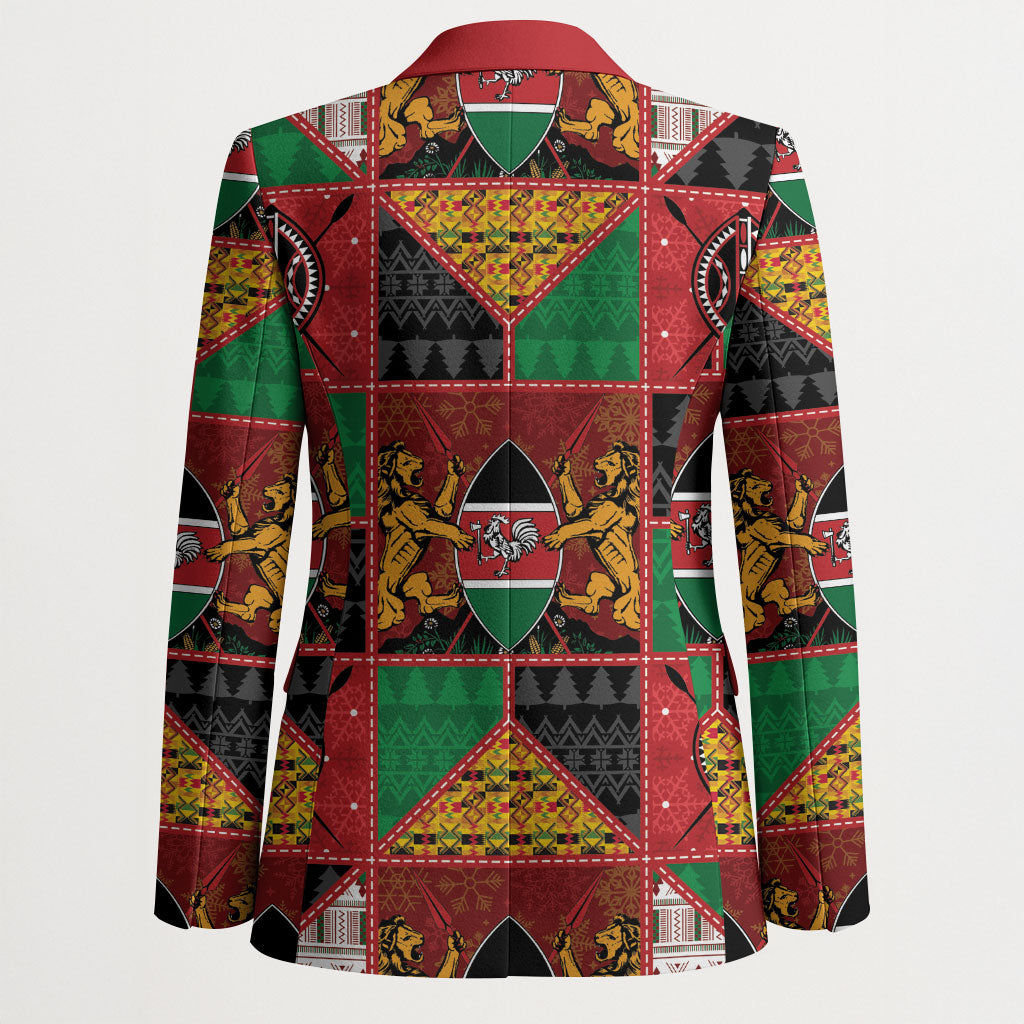 Kenya Christmas Blazer Patchwork Style