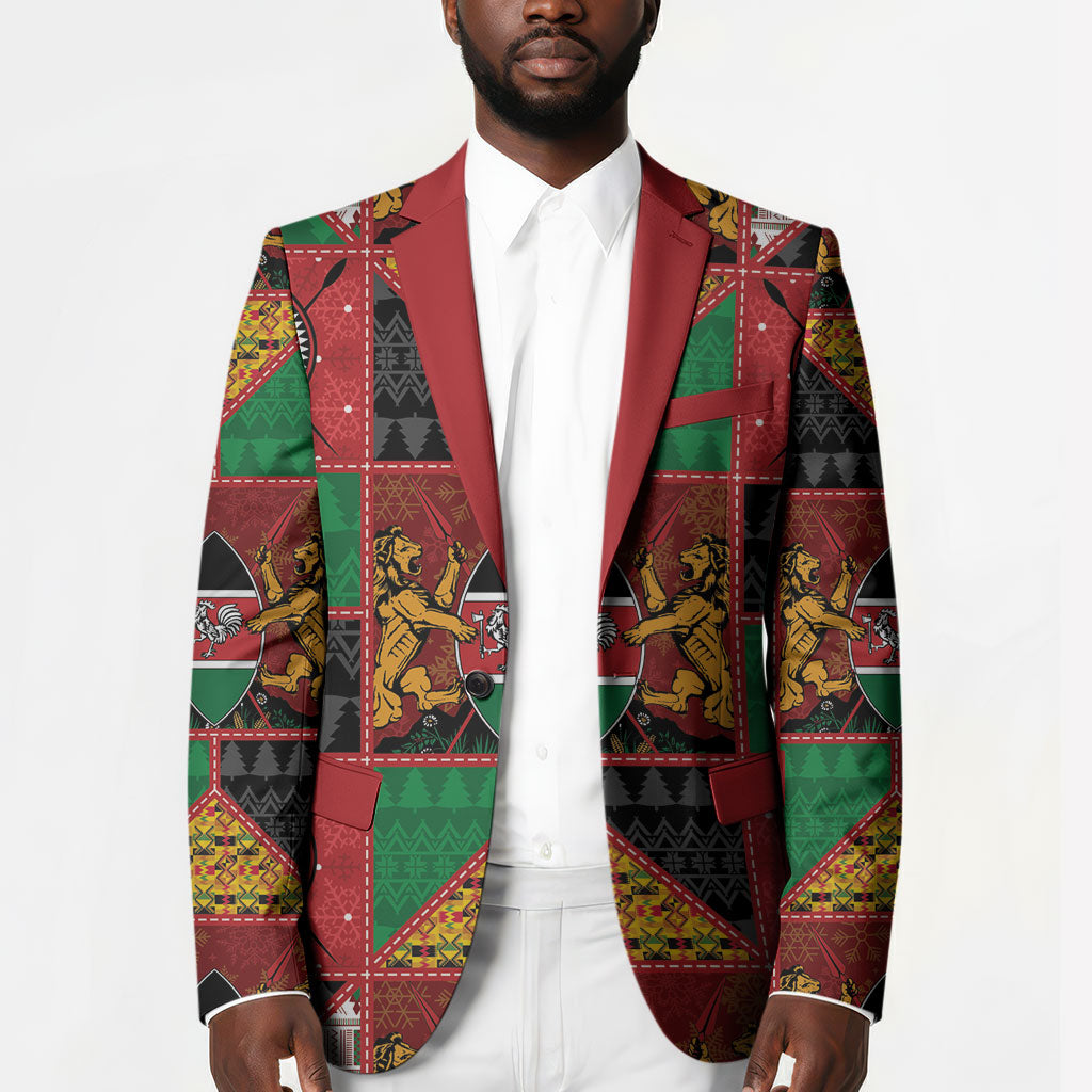Kenya Christmas Blazer Patchwork Style