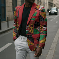 Kenya Christmas Blazer Patchwork Style