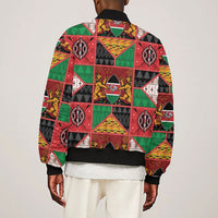 Kenya Christmas Bomber Jacket Patchwork Style
