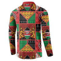 Kenya Christmas Button Sweatshirt Patchwork Style