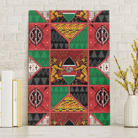 Kenya Christmas Canvas Wall Art Patchwork Style