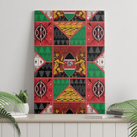 Kenya Christmas Canvas Wall Art Patchwork Style