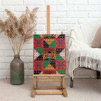 Kenya Christmas Canvas Wall Art Patchwork Style