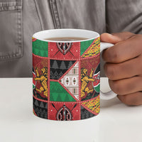 Kenya Christmas Ceramic Mug Patchwork Style