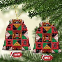 Kenya Christmas Ceramic Ornament Patchwork Style