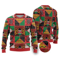 Kenya Christmas Ugly Christmas Sweater Patchwork Style
