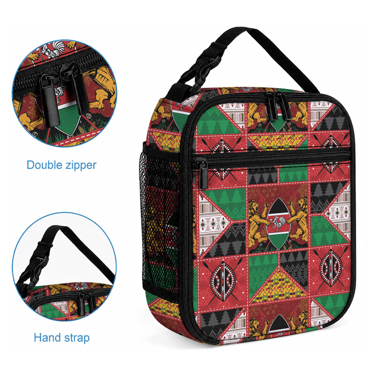 Kenya Christmas Lunch Bag Patchwork Style