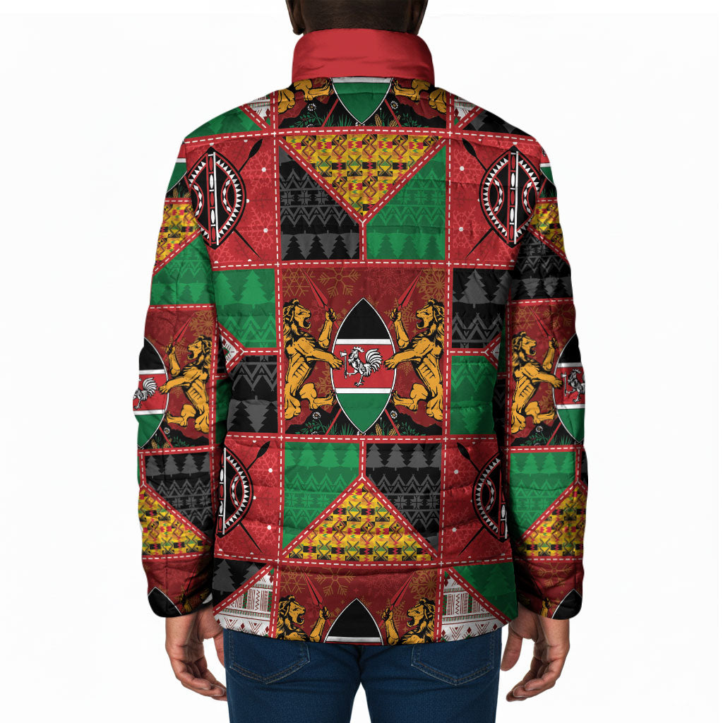 Kenya Christmas Padded Jacket Patchwork Style