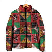 Kenya Christmas Padded Jacket Patchwork Style