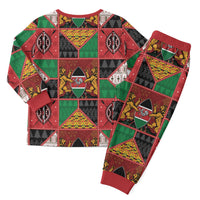 Kenya Christmas Pajama Set Patchwork Style