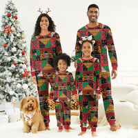 Kenya Christmas Pajama Set Patchwork Style