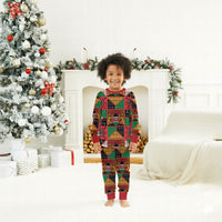 Kenya Christmas Pajama Set Patchwork Style