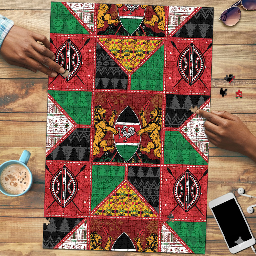 Kenya Christmas Puzzle Patchwork Style