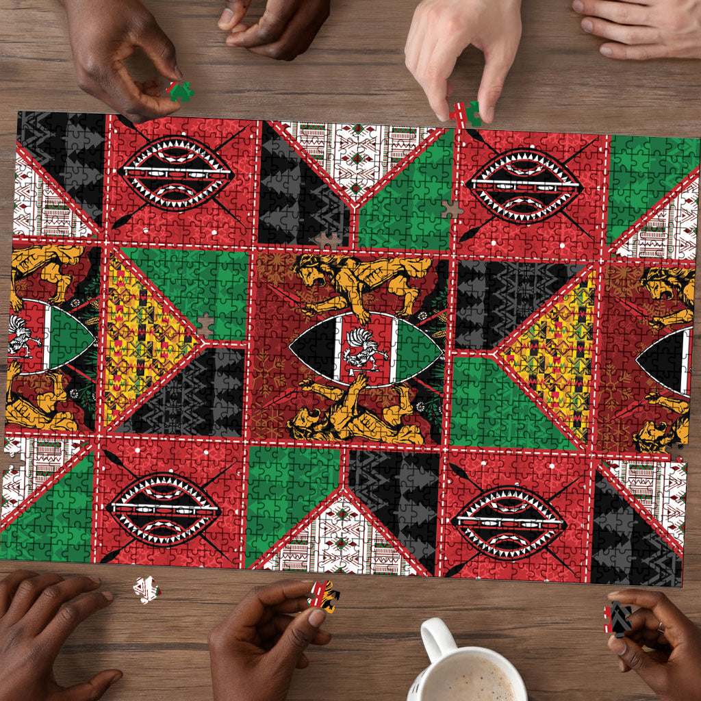 Kenya Christmas Puzzle Patchwork Style
