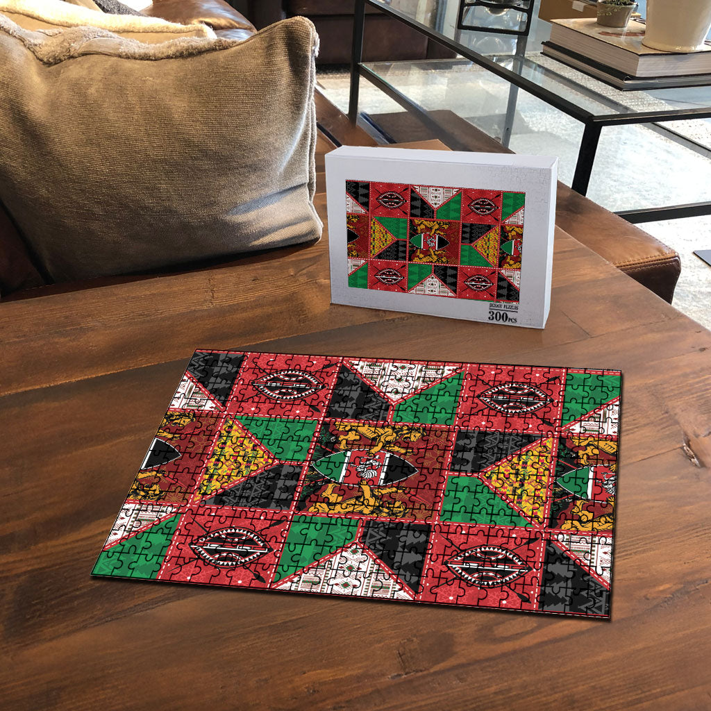 Kenya Christmas Puzzle Patchwork Style