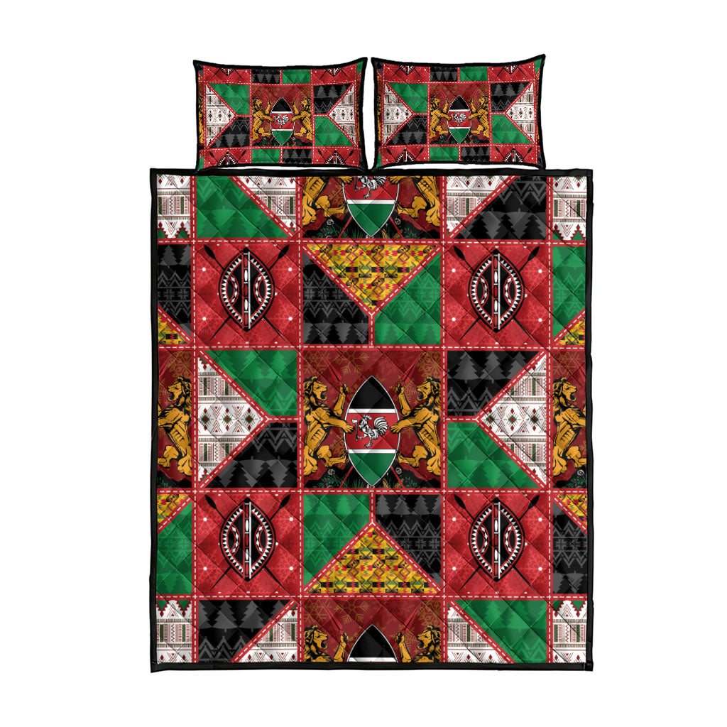 Kenya Christmas Quilt Bed Set Patchwork Style