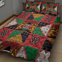 Kenya Christmas Quilt Bed Set Patchwork Style