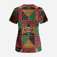 Kenya Christmas Scrub Top Patchwork Style