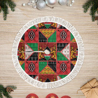 Kenya Christmas Tree Skirt Patchwork Style