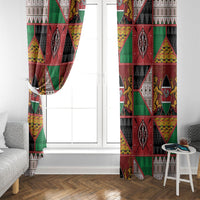 Kenya Christmas Window Curtain Patchwork Style